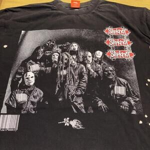 Slipknot Chaos Distressed Twofer Vintge Blck Bttr Xl  Civil